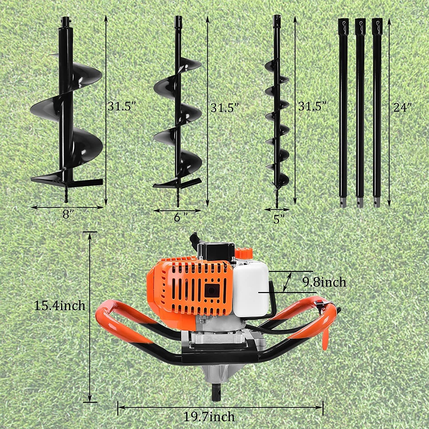 Barrena de tierra centrífuga automática 52CC